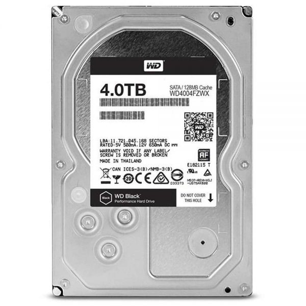هارددیسک اینترنال وسترن دیجیتال مدل Black WD4004FZWX ظرفیت 4 ترابایت