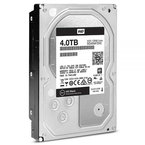 هارددیسک اینترنال وسترن دیجیتال مدل Black WD4004FZWX ظرفیت 4 ترابایت