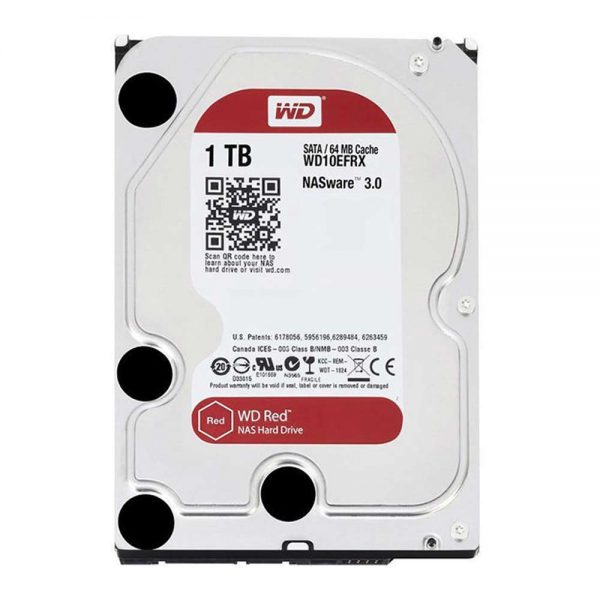 هارددیسک اینترنال وسترن دیجیتال مدل Red WD10EFRX ظرفیت 1 ترابایت