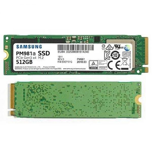 اس اس دی اینترنال سامسونگ مدل PM981a ظرفیت 512 گیگابایت