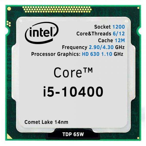پردازنده مرکزی اینتل سری Comet Lake مدل Core i5-10400