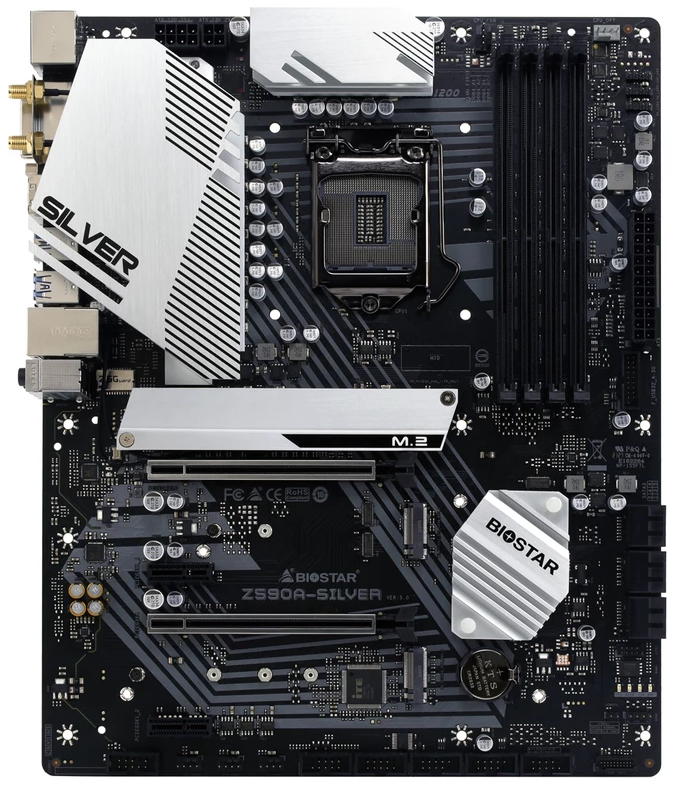 مادربرد بایوستار مدل Z590A-SILVER