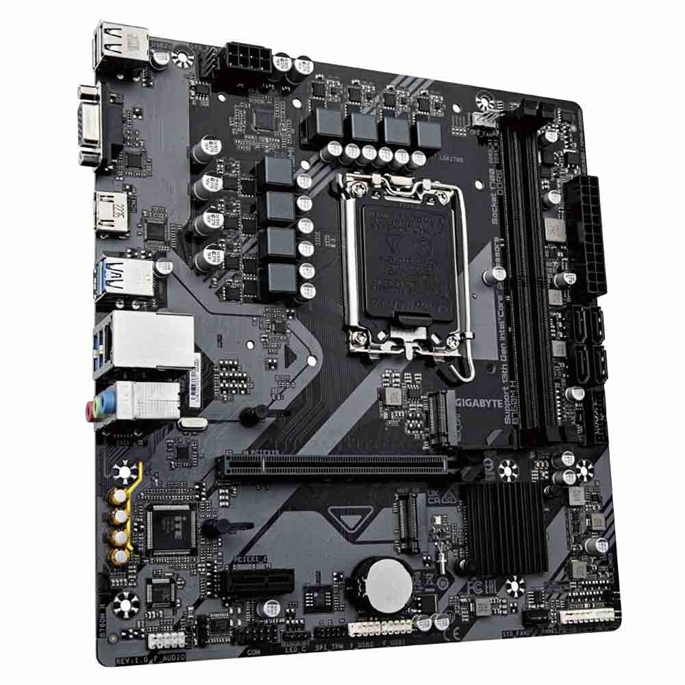 Gigabyte B760M H DDR4 (rev. 1.0) LGA1700 Micro ATX Motherboard
